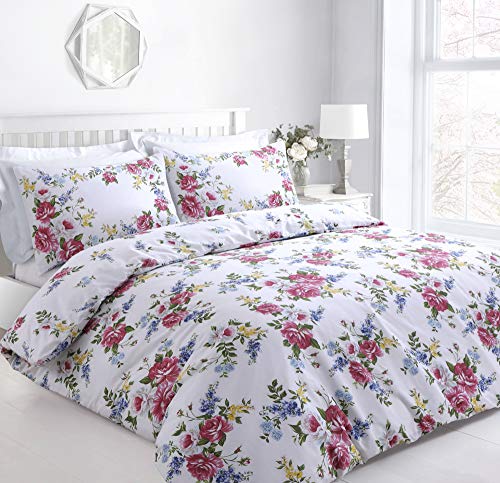 Velosso King Size Printed Reversible Vintage Floral Duvet Cover