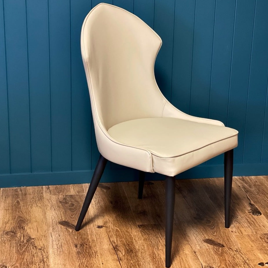 pale blue dining chairs