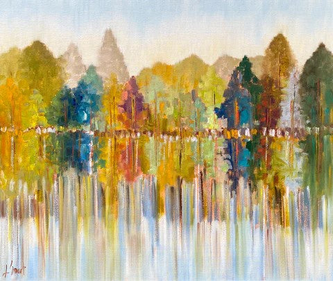 Autumn Tree Reflections by Libby Smart