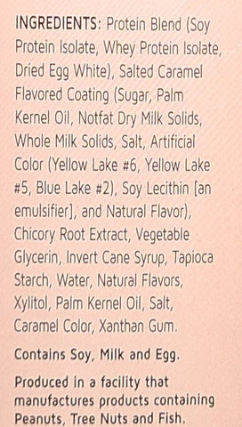 Divine Caramel Sea Salt Protein Bar Ingredients