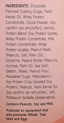 Peanut Butter Bar Ingredients