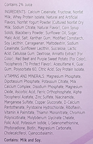 Berry Fusion Smoothie Ingredients