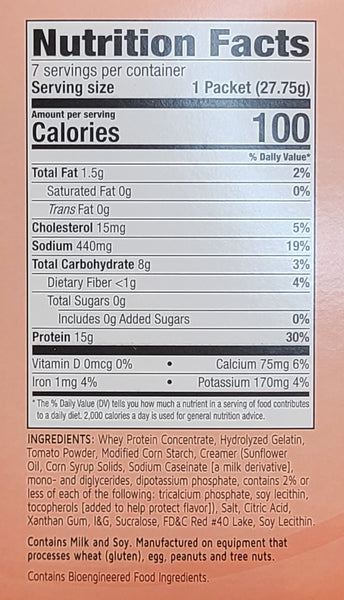 Cream of Tomato Soup Nutrition Facts and Ingredients