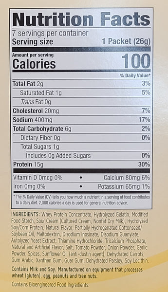 Cream of Chicken Soup Nutrition Facts and Ingredients
