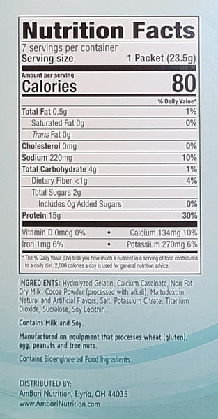 Mint Hot Chocolate Nutrition Facts and Ingredients