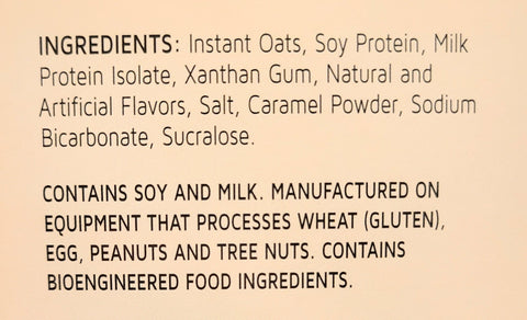 Maple Brown Sugar 15g Protein Oatmeal Ingredients