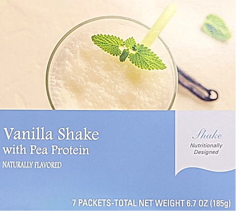 plant based pea protein vanilla meal replacement shake