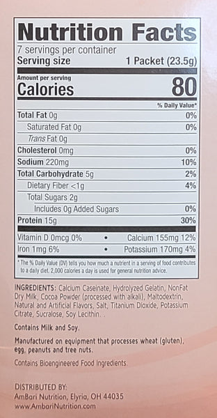 Amaretto Hot Chocolate Nutrition Facts and Ingredients