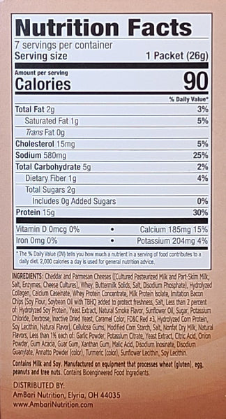 Bacon and Cheese Soup Nutrition Facts and Ingredients