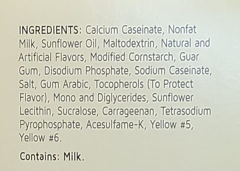 Banana Creme Pudding Ingredients