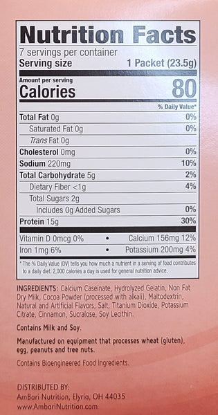 Cinnamon Hot Chocolate Nutrition Facts and Ingredients