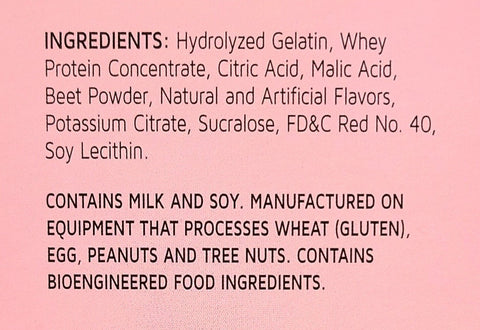 15g Protein Wild Berry Fruit Drink Ingredients
