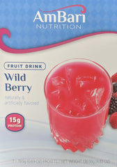 wildberry protein fruit flavored powder drink