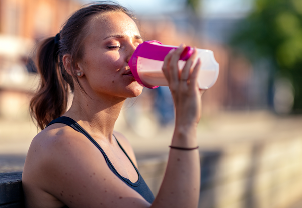Woman Drinking a Meal Replacement Shake