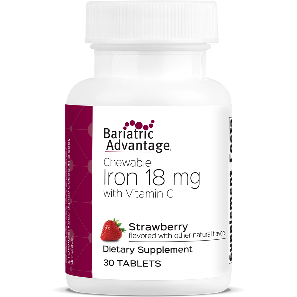 Strawberry Chewable Iron 18mg - Bariatric Advantage – AmBari Nutrition