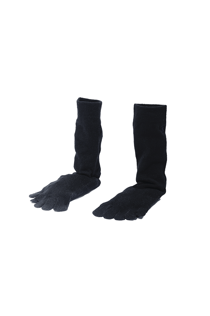 Five fingers socks black 23SS - KOZABURO online store