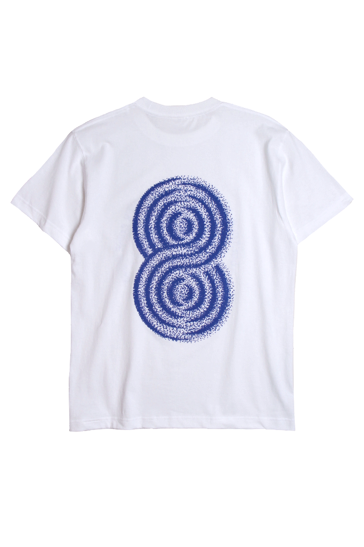 New puf print t-shirts blanc /Wave of Sand - KOZABURO online store
