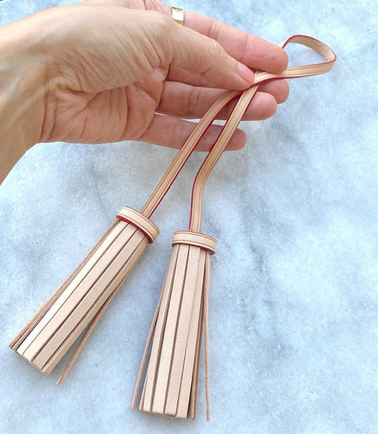 How to make Leather Tassels Bag Charms 