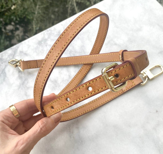 Vachetta Leather Crossbody Strap - Real Vegetable Leather - Honey Tann –  Sexy Little Vintage