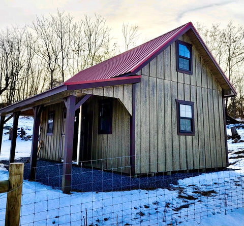 Cabin or tiny home for off grid living at Esh Sheds