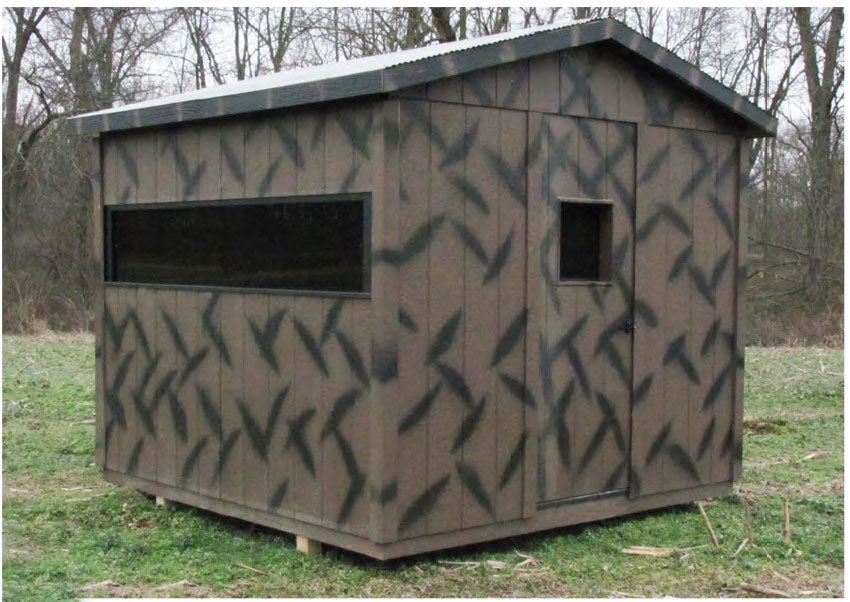 6X6 Wooden Hunting Blind – Esh's Sheds