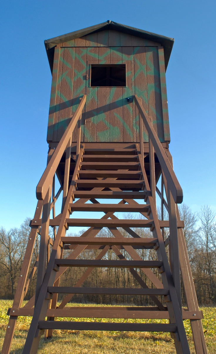 6x6 wooden hunting blind – esh's sheds