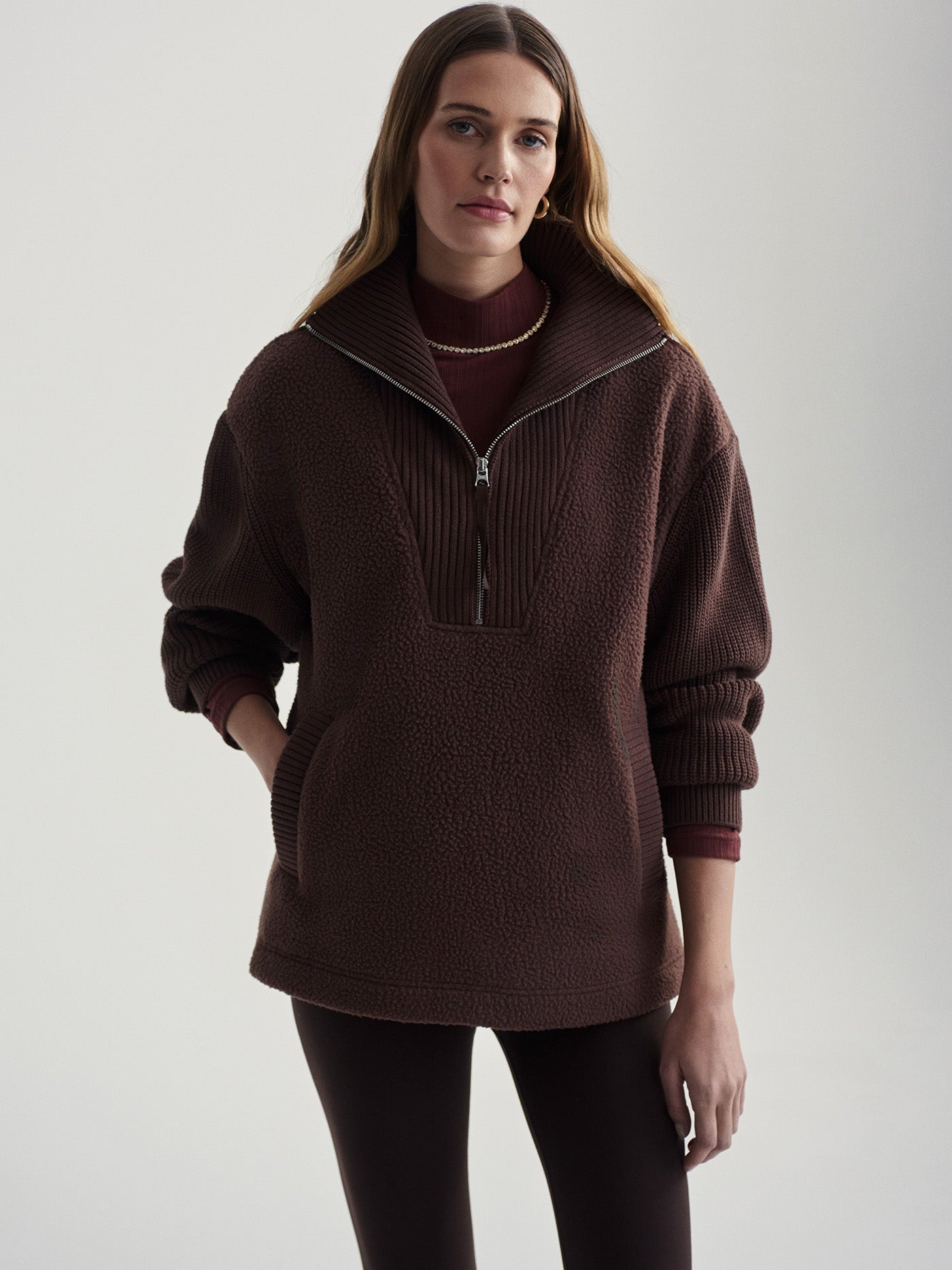 Theresa Half Zip Fleece Combo