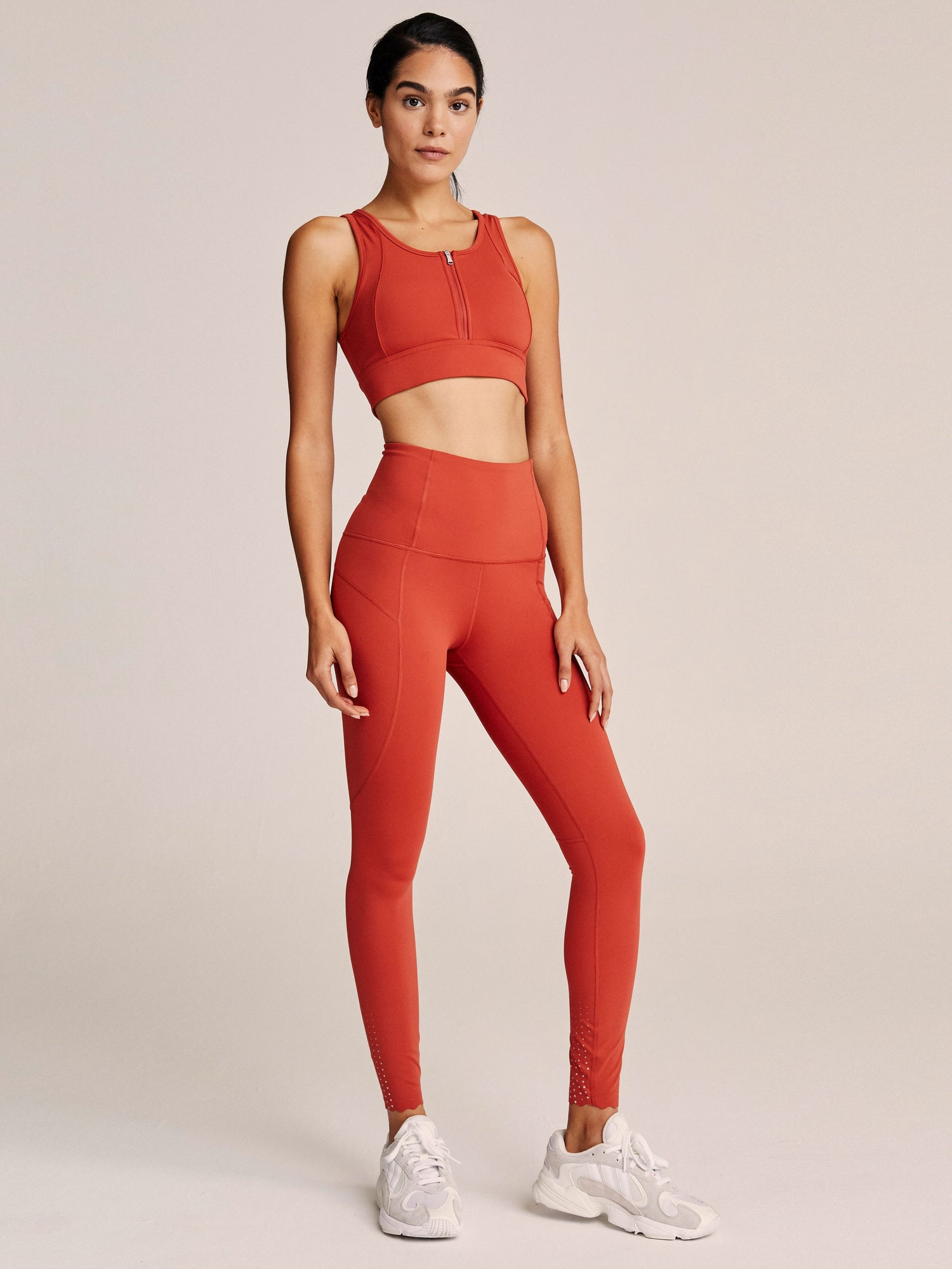 Wesley in Red | Super High-Rise 7/8 Length Legging with Reflective ...