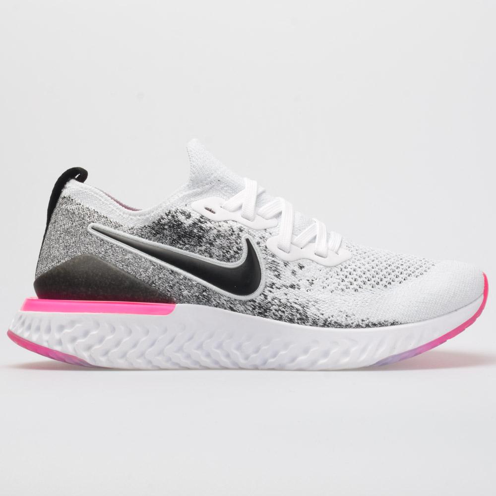 nike epic react flyknit 2 white black pink blast