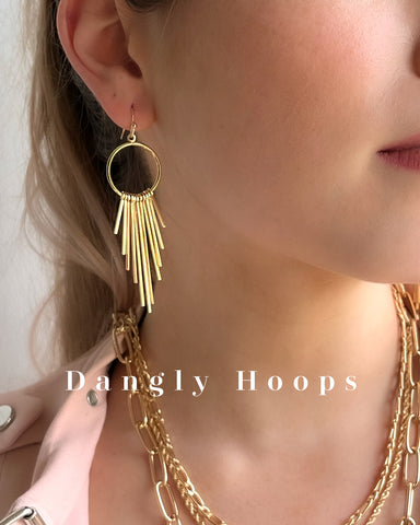 Statement hoops earrings. Add statement Hoops. Create a curated unique and elevated look with our statement hoop earrings. From Bold Chunky Hoops, Dangle Hoops, Triple Strand, and Spiked Hoops we have a look for every outfit