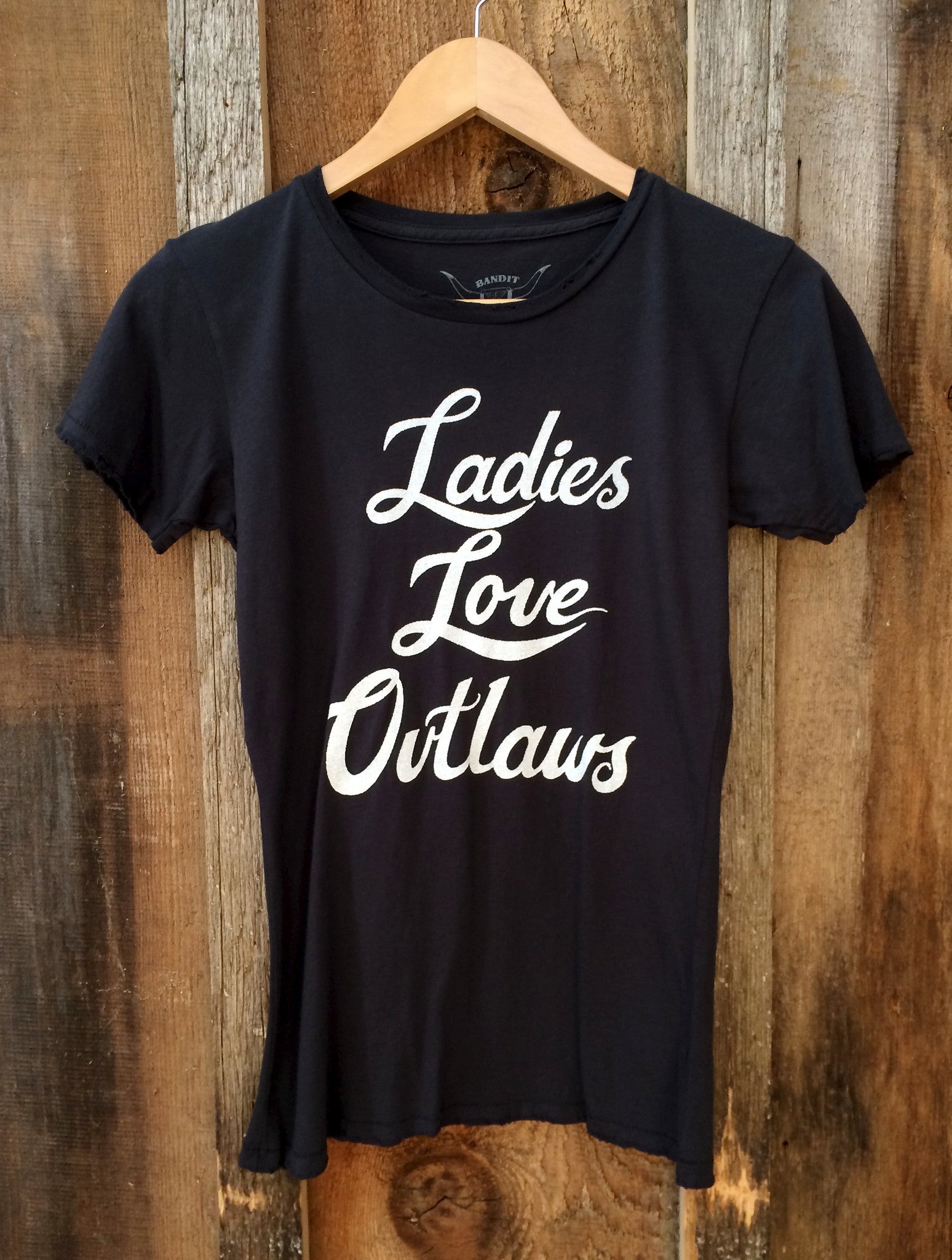 Download Ladies Love Outlaws Women S Vintage Tee Black White Bandit Brand General Store