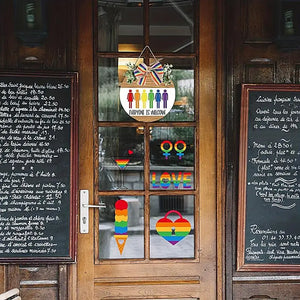 LGBTQ Door Sign Wooden - Pride is Love