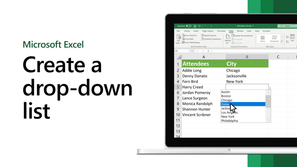 How to Add Drop Down List in Excel Softwarekeep