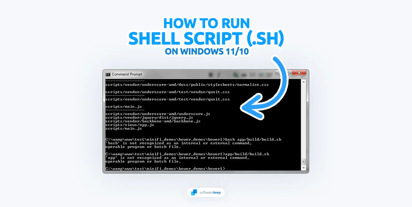 How to run sh or shell script file in windows 11 10