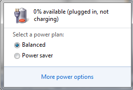 plugged in but not charging error