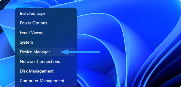 open device manager