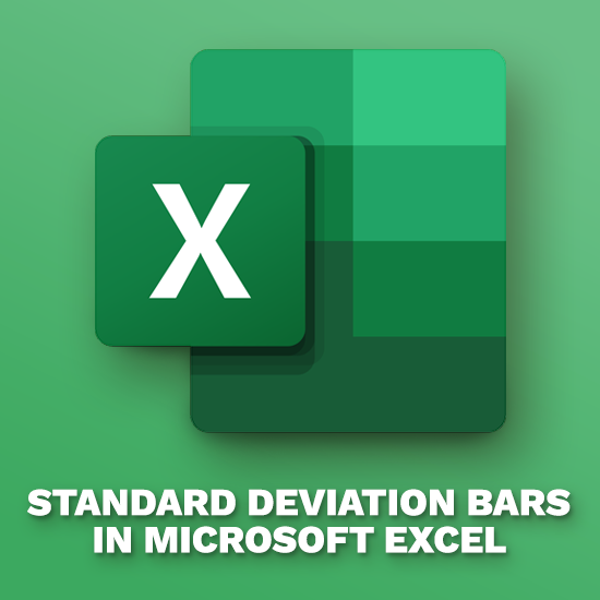 Add Standard Deviation Bars in Excel