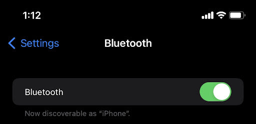 turn off bluetooht and back on again