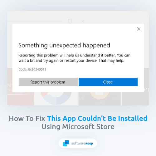 App couldn't be installed
