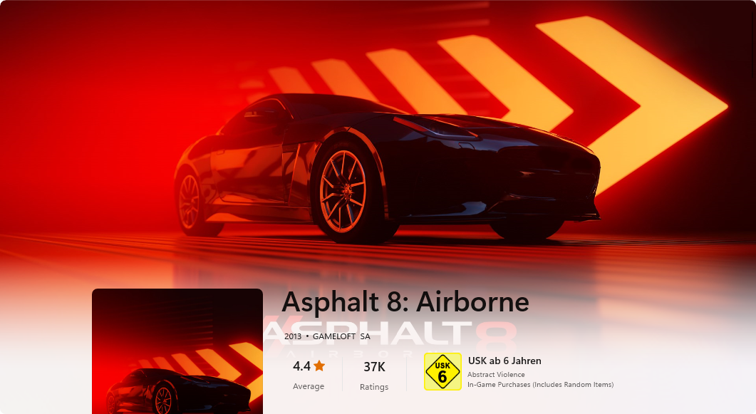 Asphalt 8 : aéroporté