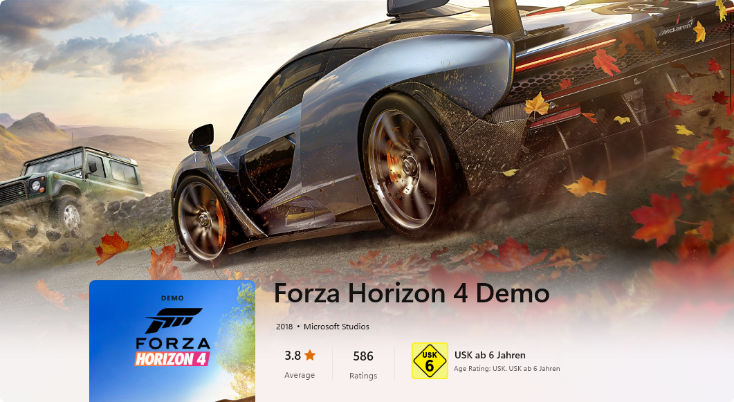 Демонстрация на Forza Horizon 4