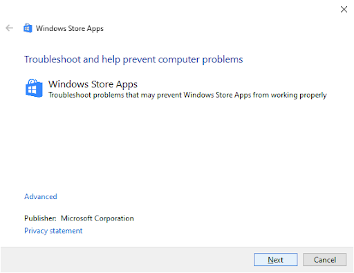 Applications du Windows Store