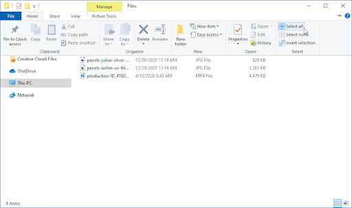 File Explorer > Начало