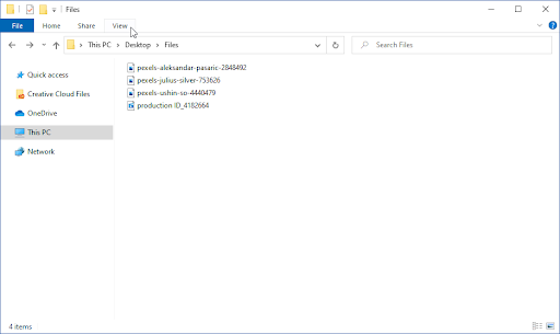 File Explorer > Folder