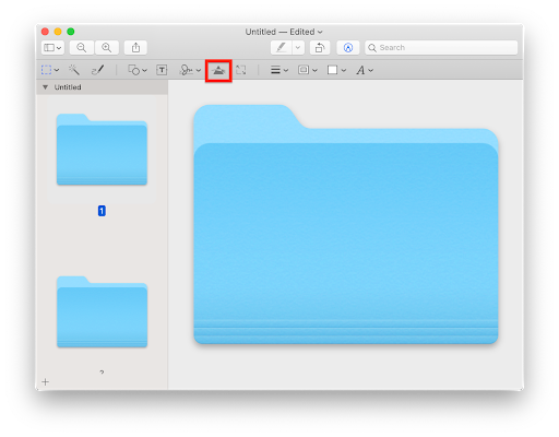 промяна на цвета на папката в Mac