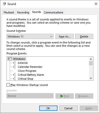 Възпроизвеждане на звук при стартиране на Windows