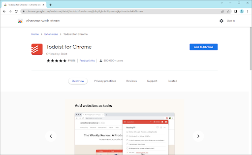 todoist pour cherome