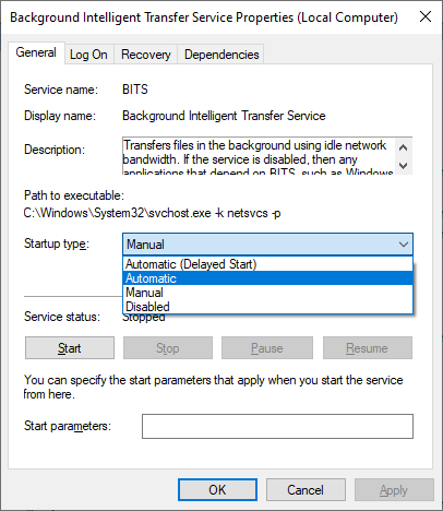 background intelligent transfer