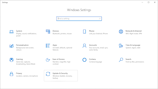windows settings > personalisatie