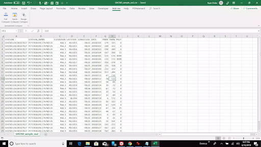 Compare two excel files